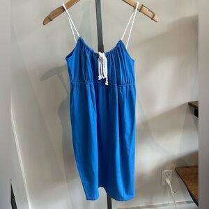 Ann Taylor Women’s Dress Royal Blue Rope Adjustable Spaghetti Strap Size Small
